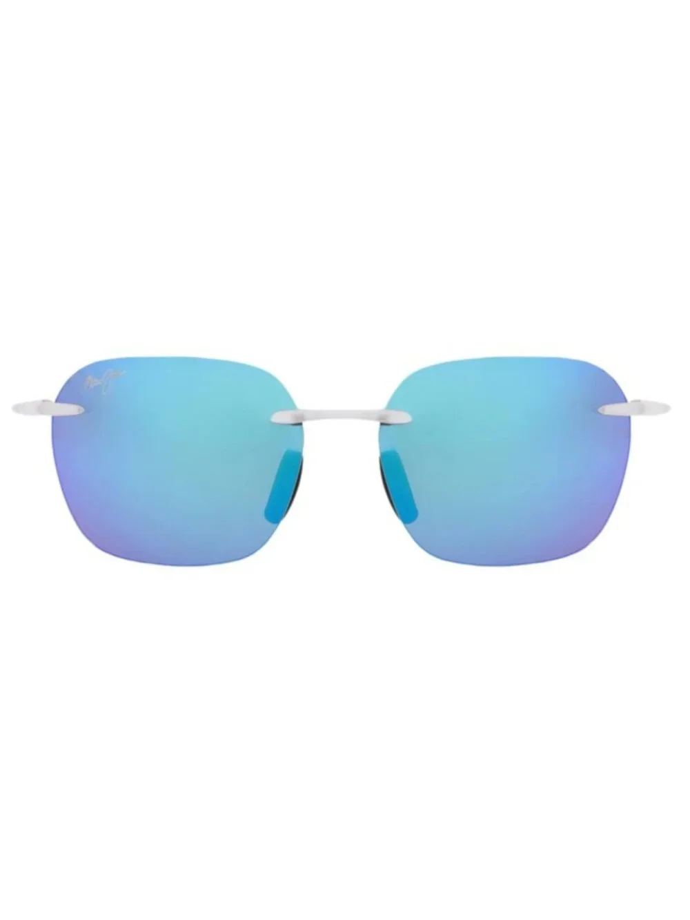 New Maui Jim Women's Sunglasses Square Rectangle Nylon Frame Unisex White White